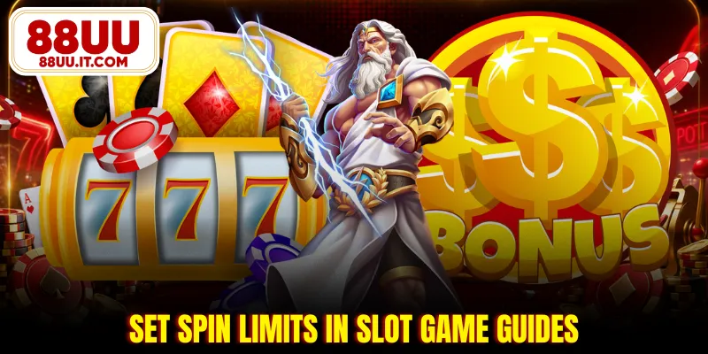 Set spin limits in slot game guides